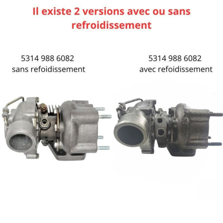 Turbo pour VOLKSWAGEN Passat B2 1.6 TD 80 CV 5314 988 6082